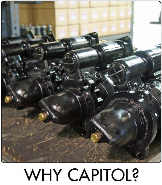 Industrial motor components on workbench